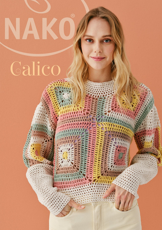 Пряжа Nako Calico (Нако калико) 6688 хаки