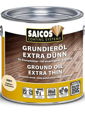 Масляная грунтовка для древесины Grundieröl Extra Dünn