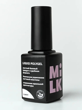 Полигель MILK Жидкий Liquid Polygel Milk №01 Clarity, 15 мл
