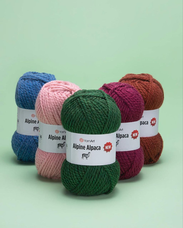 Пряжа для ручного вязания YarnArt Alpine Alpaca New (Алпине Альпака Нью) 1439 - черный