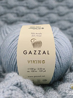 Пряжа для ручного вязания полушерстяная Gazzal Viking 4014 - изумруд