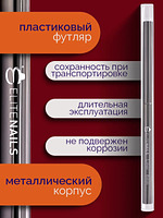 Купить на CrossVill набор из двух кистей для маникюра (плоская 6 мм и овальная 6 мм) с ворсом из таклона и защитными колпачками.