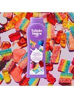 Купить на CrossVill испанский гель для душа Tulipán Negro Candy Fantasy (650 мл) со сладким конфетным ароматом для сухой кожи, без парабенов.