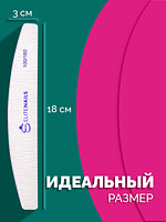 Купить на CrossVill набор из 10 профессиональных двухсторонних пилок Elite Nails для маникюра и педикюра с абразивностью 100/180 грит.