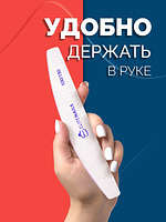 Купить на CrossVill набор из 10 профессиональных двухсторонних пилок Elite Nails для маникюра и педикюра с абразивностью 100/150 грит.
