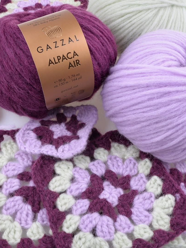 Пряжа для ручного вязания Gazzal Alpaca Air (Газзал Альпака Эйр) 91 бледно - салатовый