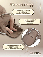 Пеленка кокон для новорожденных на липучке на молнии купить на CrossVill