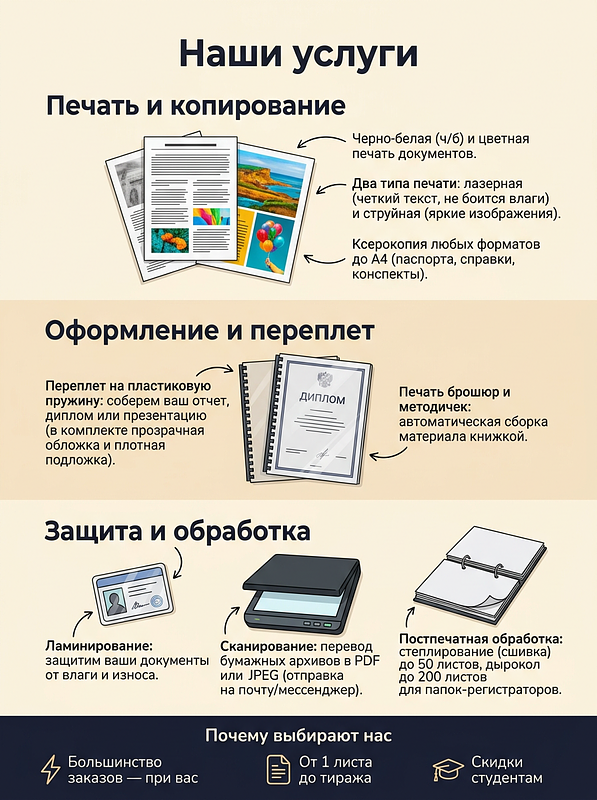 Обложка лицевая, прозрачная и прозрачные с оттенками
Обложка задняя картон, выбор цвета
Пружина пластик, выбор цвета
Пружина металл, выбор цвета