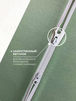 Пеленка-кокон для новорожденных на молнии хлопковая, спальный мешок конверт для сна малышей BAZARNA
