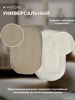 Матрас-кокон для новорожденных анатомический с 2 сменными чехлами, позиционер для сна малышей BAZARNA
