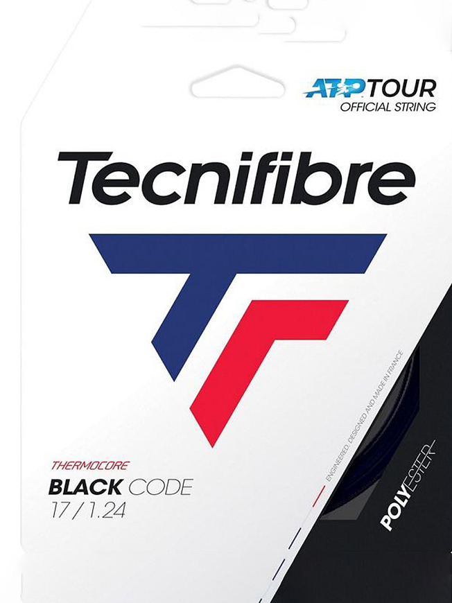 Струна для тенниса Tecnifibre Black Code, цвет чёрный